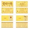 Billetes de Oro Personalizados Oro Puro 999 Billetes Conmemorativos de Boda Cumpleaños Primer Cumpleaños Souvenir Personal de Negocios LOGO Hecho a Medida a partir de Muestra