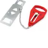Cerradura de Puerta Portátil Doble Uso Hebilla de Puerta Portátil Cerradura Seguridad Hotel Puerta Superior Abrebotellas