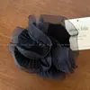 Goma para el pelo fruncida plisada de organza francesa, suave y de alta calidad, para moño y coleta, accesorio para el pelo, cuerda para el pelo