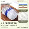 Caja de Empaque para Sándwich Cortada en Mitades Caja de Empaque Pastel Postre Hamburguesa Papel a Prueba de Grasa Caja Desechable para Almuerzo Horneado