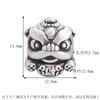 Cuentas Espaciadoras de Plata Pura S999 al por Mayor, Cigarra de Jade Vintage, Tigre, León, Zapato, Cabeza de Buda 3D de Plata Dura Accesorios para Pulseras DIY