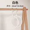 Anel para Lenço Antiderrapante Revestido de Plástico, Porta-Lenços Preto e Branco, Gancho de Anel para Armazenamento de Roupas, Suporte para Toalhas, Cabide, Suporte para Lenços