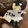 2025 Tendencia Estilo Chanel Piernas Largas Kt Llavero Moda Elegante Cuero Negro Piernas Largas Kt con Bolso Falda Colgante