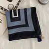 Lenço Quadrado Pequeno de Algodão e Linho 58 para Mulheres, Lenço Artístico Estilo Coreano com Bolinhas e Franjas, Lenço Paisley, Lenço de Pescoço com Toque de Luxo