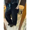 Jeans Anchos Rectos Térmicos de Algodón con Tecnología Negra Mx Enzyme Wash, Cintura Alta, Adelgazantes, Alargadores de Piernas