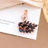 Colgante Venta Caliente Transfronteriza Collar de Cisne Colorido Colgante Diseño de Nicho Sentido de la Moda Versátil Joyería Accesorios que no se decoloran