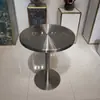 Mesa de Jantar Estilo Industrial Aço Inoxidável Modelo de Hotel Mesa de Jantar Simples Mesa de Negociação