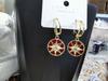 Pendientes elegantes y sencillos de estilo japonés y coreano con forma de estrella de ocho hombres, elegantes pendientes de nicho para mujer, pendientes de alfiler de plata s925 de celebridades de Internet.