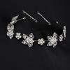 Super Fada Noiva Requintados Acessórios de Cabelo de Cristal Coroa Tiara de Princesa para Baile de Formatura Flor de Strass Tiara para Dama de Honra