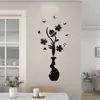 Decoración de botella de flor de ciruelo pegatinas de pared con espejo directo de fábrica 3d no tóxico protección ambiental con adhesivo autoadhesivo altura 80cm