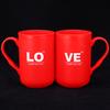Taza de Agua Creativa para el Hogar Taza para Enjuague Bucal Taza para Cepillos de Dientes de Pareja Tanque para Cepillos Rojo Plástico Boda Juego de Tazas para Enjuague Bucal