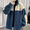 Abrigo de Lana de Cordero 2022 Invierno Hombres Ins Marca de Moda Grueso Chaqueta Pareja Casual Cálido Moda Abrigo de Algodón