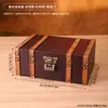 Caja de almacenamiento de madera vintage estilo europeo personalizada con cerradura, caja de almacenamiento de escritorio para documentos, caja de utilería para filmación de cine y televisión, caja decorativa