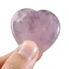 Amazon Transfronterizo 20mm Multimaterial Corazón de Melocotón Piedra de Cristal Gema Natural Artesanías Adornos en Forma de Corazón Artesanías