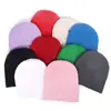 Placa de Luz de Color Puro Acrílico para Hombres y Mujeres Fabricante Venta al por Mayor Gorro de Punto sin Puño Engrosado y Cálido Otoño e Invierno Exterior Simple y Versátil