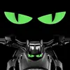 Pegatinas Luminosas Ojo de Diablo, Calcomanías Ojo de Gato, Pegatinas Luminosas Creativas Personalizadas para la Noche, Pegatinas Impermeables para Motocicleta Eléctrica