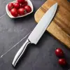 Cuchillo de Cocina para el Hogar, Cuchillo Ultra-Afilado para Rebanar y Cortar Carne, Cuchillo Multiusos, Cuchillo de Chef, Cuchillo para Rebanar de Acero Inoxidable, Cuchillo Afilado para Cortar Carne