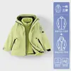 Chaqueta de Esquí 3 en 1 para Niños y Niñas, Chaqueta de Esquí Padre-Hijo, Ropa de Montañismo a Prueba de Viento e Impermeable para Exteriores para Hombres, Personalizada