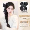 Tranças de Peruca para Mulheres, Grampos de Cabelo, Tranças com Laço, Rabo de Cavalo Longo Estilo Verão Ins, Acessórios de Cabelo, Rabo de Cavalo com Tranças de Peruca