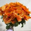 Simulação 2 cabeça papoula grande fogos de artifício grandes salão de casamentos teto estrada chumbo arranjo de flores altas decoração decoração de casamento flor
