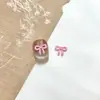 Resina Princesa Rosa Macarrón Colorido Punta de Dedo Lazo Arte de Uñas Accesorios Uñas Portátiles Pinza para el Cabello Estilo Caliente Fábrica