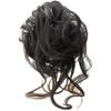 Bigotes largos, aros para el cabello rizado, capullos de flores de alta calidad, bolsa para cabello falso, bola de cabello real esponjosa, accesorios para el cabello para mujer