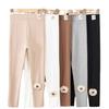 Pantalones de Exterior para Niños de Otoño al por Mayor del Fabricante, Pantalones de Nueve Puntos para Bebé, Pantalones Largos Versátiles y Elegantes para Niñas, Leggings para Niñas