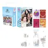 Tarjetas fotográficas láser de mercancía de Qi Xin CP, tarjetas tipo polaroid frescas estilo estrella, a doble cara con diferentes materiales, 55 tarjetas LOMO