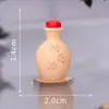 Micro-Paisaje Creativo Jarra de Vino Artificial Jarra de Cerámica para Té Adornos de Resina Accesorios de Decoración para Paisajismo DIY Adornos en Miniatura