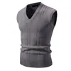 Comercio exterior transfronterizo 2026 nuevo modelo suéter de punto para hombre moda casual chaleco cálido Venta rápida de Amazon