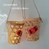Porta-copos de Bambu Trançado, Cesta de Bambu Tampa para Copo de Chá com Leite, Produtos de Bambu, Design Vazado, Popular Online, Cesta de Bambu, Tubo de Bambu, Tampa para Copo de Bebida de Sorvete
