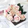 Buquê Bola Bobo da Moda, Rosa Artificial Curta Decoração Criativa para Mesa, Decoração de Flor Artificial, Flor Artificial DIY