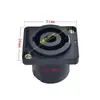 Enchufe de audio para altavoz de cuatro núcleos, asiento hembra, conector de cable de audio de 4 núcleos, amplificador de potencia, cabeza Cannon, enchufe ohm, asiento cuadrado pequeño