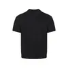 Camiseta de Punto Perezoso a Rayas Redonda de Manga Corta Estilo Retro Americano para Hombres y Mujeres, Estilo Old Money, Sensación de Alta Gama, Top Holgado Simple