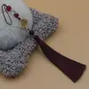 Abanico Xiangfei de 12 cm con Borla Verde, Abanico de Borla de Mariposa con Borlas Colgantes, Accesorio de Ropa Han de Estilo Antiguo, Sobre de Cheongsam de Estilo Étnico