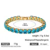 Pulsera de Zirconia Más Vendida en Amazon para Mujer Novia Pulsera Completa de Diamante Accesorios de Boda Pulsera Engrosada Todo Material de Cobre