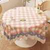 Toalha de mesa de jantar estilo creme, à prova d'água e à prova de óleo, jogo americano de mesa de jantar sem lavagem, novo modelo 2025, jogo americano de mesa de centro para sala de estar, protetor