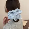 Goma para el pelo de gasa ligera de cuatro capas de verano, Cuerda para moño Dopamina, Cuerda para el pelo simple, moderna, de alta gama