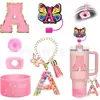 Accesorios Decorativos Stanley Correa de Mano de Cuerda Trenzada Estuche para Labial Llavero Duende Briqueta Funda de Silicona Antideslizante para Taza