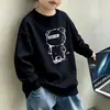 Nueva Sudadera Informal para Niños Otoño e Invierno Forro Polar Compuesto Versátil Superior Niño Estilo Coreano Con Felpa Adentro Cálida Chaqueta de Manga Larga