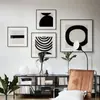 Pintura decorativa abstracta moderna y sencilla en blanco y negro con combinación de colores para sala de estar, sofá, fondo, mural de pared, modelo de habitación, pintura colgante cuadrada.