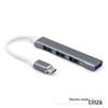 Fábrica USB3.0 HUB mini alumínio HUB Tipo-c estação de encaixe 1-4 divisor USB
