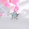 Caramelo Starburst Hensen Nicho Hueco Estrella de Cinco Puntas Circonita Aleación de Titanio Clavo para Hélice Auricular Perforación de Cartílago Pendiente