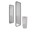 Muro divisor de pantalla de vidrio Changhong para entrada de sala de estar, lavabo moderno minimalista, baño, acero al carbono