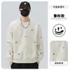 Sudadera con Bordado Tie-Dye y Cuello Redondo para Hombre, Nueva Tendencia Casual Primavera y Otoño 2025, Camiseta Básica para Hombre