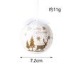 Pingente de bola de Natal Padrão de elementos de Natal bola pintada boneco de neve bola de bolha As decorações da árvore de Natal podem ser misturadas em lote transfronteiriço