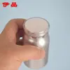 Botella Plateada para Producto de Cuidado de la Salud de 120 ml con Acabado Esmerilado, Botella de Empaque para 90 Tabletas de Selenio, Caramelos de Tableta de Péptido de Goji, Cápsula Blanda