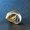 Europa y Estados Unidos anillo retro de dos colores Amazon nuevo Amazon WISH boutique Yiwu proveedores de origen suministro
