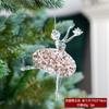Copos de Nieve Navideños Polvo Pegajoso Lentejuelas Cristal Acrílico Decoración Colgante Set para Árbol de Navidad Colgante Decorativo