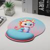 Mouse pad de pulso com estampa de desenho animado, fofo, criativo, para escritório, espuma de memória, tamanho pequeno, para mesa, atacado, com logotipo impresso
